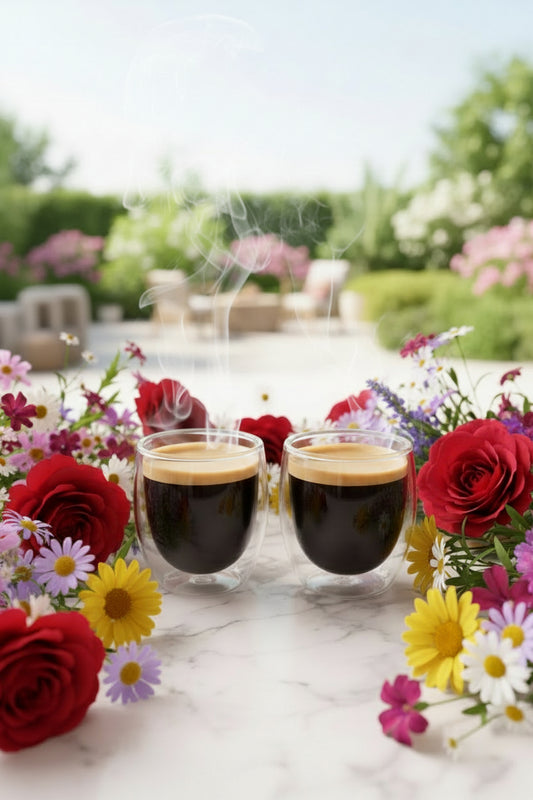 2 Double Walled Espresso Glasses (80ml)