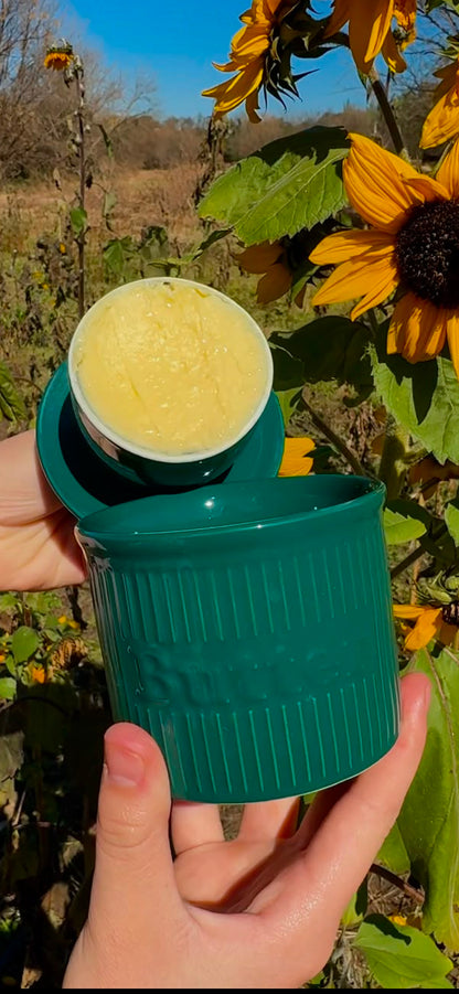 Teal Ceramic Butter Bell (155ml)