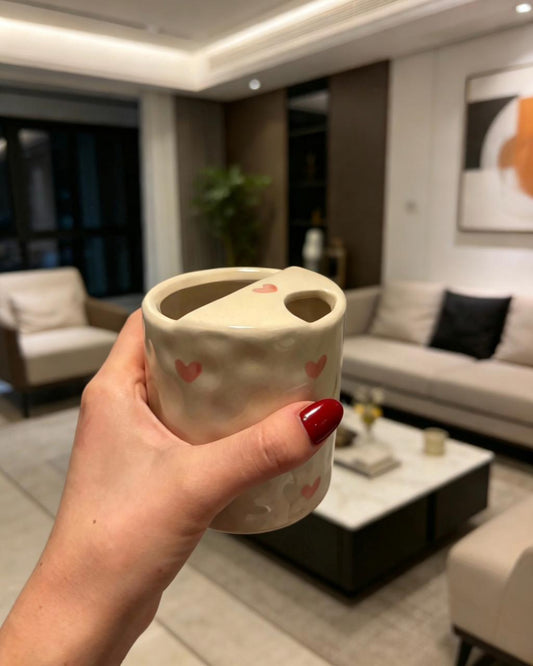 Ceramic Heart Travel Mug (335ml)